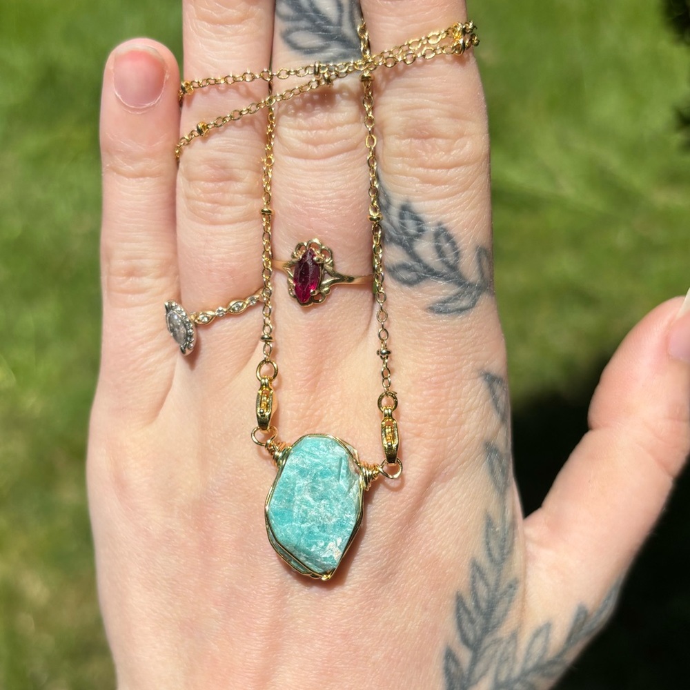 Amazonite Interchangeable Necklace - image 1